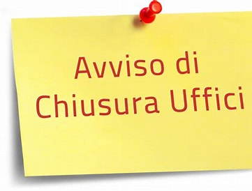 CHIUSURA UFFICI PER CORSO FORMAZIONE - Ogni primo martedì del mese